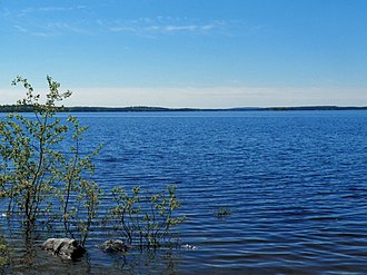 Gouin reservoir circles the village. Reservoir Gouin a Obedjiwan (2).jpg