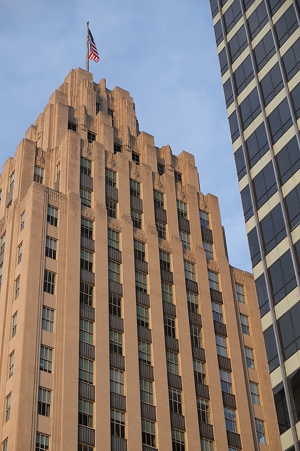 Reynolds Building, built in Art Deco style, served as RJR headquarters until 2008.