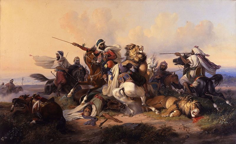 File:Raden Saleh - The Lion hunt (1841).jpg