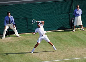 Rafael Nadal 2011 Wimbledon forehand.jpg