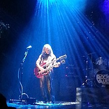 Doug Aldrich performing "Stairway to Heaven" during the show in July 2014 at the Westgate Las Vegas Raiding the Rock Vault.jpg