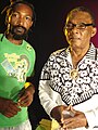 Ras Tingle and Ken Boothe on the set of 'Touch you".JPG