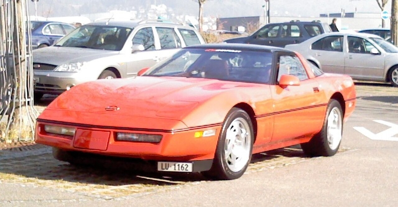Image of Red Corvette C4 ZR-1