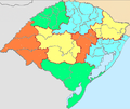 Miniatura para Lista de regiões geográficas intermediárias e imediatas do Rio Grande do Sul