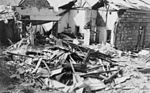 שרידי בית הדואר של דרווין לאחר ההפצצה היפנית.