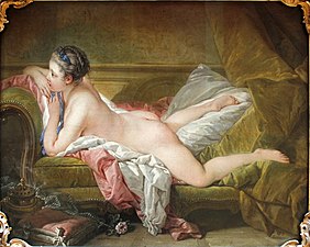 François Boucher, Reclining girl (Marie-Louise O'Murphy, 1737–1818)