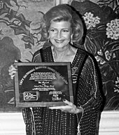 Hayworth receives award from the National Film Society, 1978