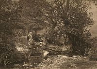 Potok v létě, asi 1870
