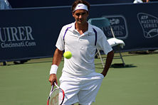 Men's singles champion Roger Federer Roger Federer CincyATP QF 1.jpg