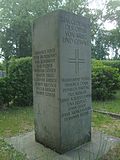 Memorial stele in the cemetery