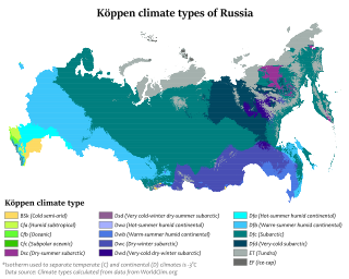 <span class="mw-page-title-main">Climate of Russia</span>