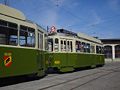 Berner Trams im Depot Burgernziel bereitstehen für den Transport nach Iaşi im Jahre 2003