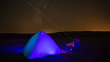 Long Exposure Night Sky in Tuz Gölu