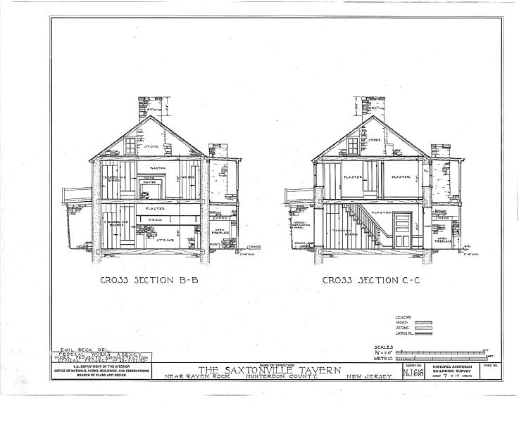 File:Saxtonville Tavern, Raven Rock, Hunterdon County, NJ HABS NJ,10-RAVRO.V,1- (sheet 7 of 14).tif