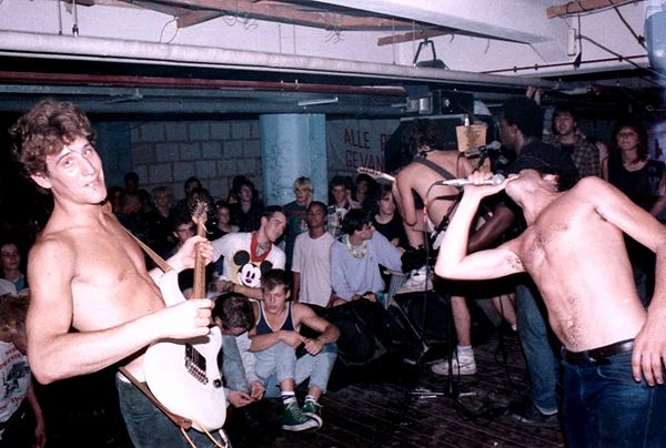 Grohl took inspiration from the D.C. hardcore scene he was part of during his time in the band Scream (pictured circa 1986).