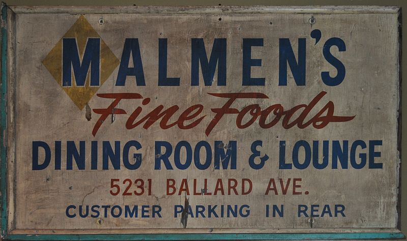 File:Seattle - Ballard - Malmen's sign.jpg