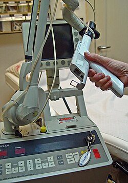 A 40-watt CO2 laser with applications in ENT, gynecology, dermatology, oral surgery, and podiatry Sharplan 40C.jpg