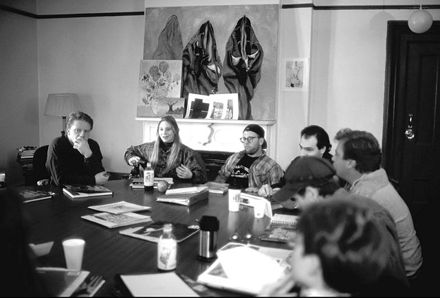 Discussion class at Shimer College in Chicago (c. 1998 to 2006)