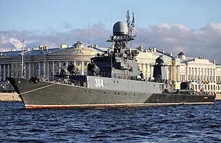 Russian corvette <i>Urengoy</i> Parchim-class corvette of the Russian Navy