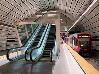 <span class="mw-page-title-main">Chinatown station (Muni Metro)</span> Subway station in San Francisco, California, US