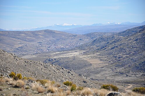 Sierra de Guadarrama desde la Sierra de la Paramera en Ávila