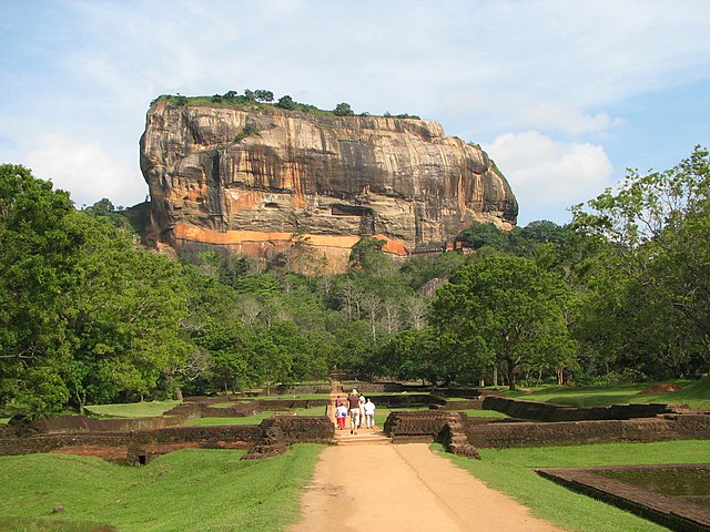 The Sigiriya ("Lion Rock"), a rock fortress and city, built by King Kashyapa (477–495 CE) as a new more defensible capital. It was also used as a Budd