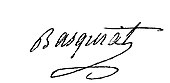 signature d'Alexis de Basquiat-Mugriet