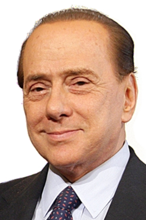 Silvio Berlusconi in a meeting