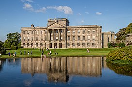 South facade of Lyme Park house, 2013