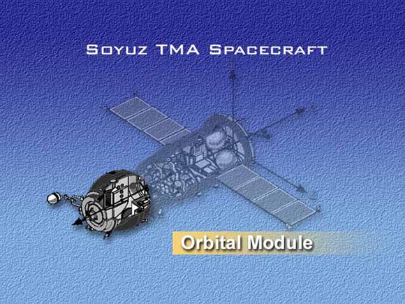 Soyuz spacecraft's orbital module