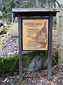 Čeština: Infotabule u kaple Panny Marie u obce Stožec v okrese Prachatice, Jihočeský kraj. English: Information board at the Chapel of the Virgin Mary in the municipality of Stožec, Prachatice District, South Bohemian Region, Czech Republic.