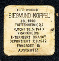 Stolperstee Siegmund Koppel, 35 rue des Alliés, Bieles-103.jpg