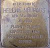 Stolperstein Gaußstrasse 14 for Helene Neuhaus