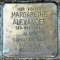 Margarethe Alexander, Rheingoldstraße 4, Berlin-Karlshorst, Deutschland