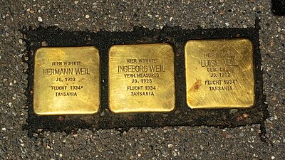 Stolpersteine Tübingen Uhlandstrasse 2 Fam Weil.jpg