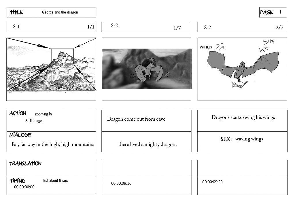 Storyboarding template 02