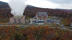 澄川地熱発電所空撮