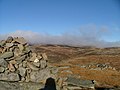 Der Gipfelcairn des Tolmount, Blick nach Nordosten