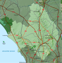 Topographic map of the Swartland Municipality Swartland LM topographic map.svg