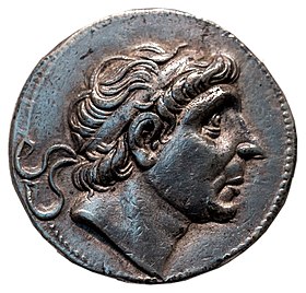 Syria - king Antiochos II - 261-246 BC - silver tetradrachm - head of Antiochos I - Apollon - Berlin MK AM 18203078.jpg