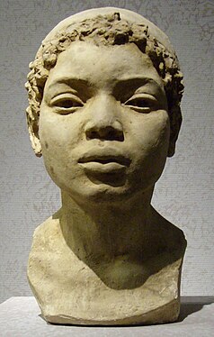 Tête d'enfant africain, Cherbourg-Octeville, musée Thomas-Henry.