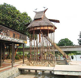 Stilts (architecture) Poles, posts or pillars that raise a structure above ground or water level