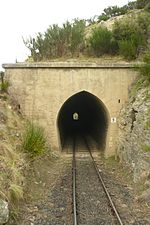 Western portal of Tunnel 9, Taieri Gorge Railway.