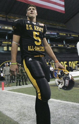 Tebow at the 2006 U.S. Army All-American Bowl