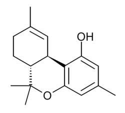 Tetrahydrocannabiorcol structure.png