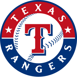 The Texas Rangers' logo since 2003 Texas Rangers logo.svg