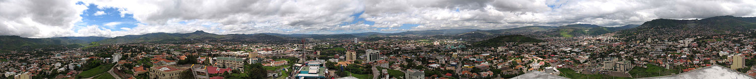 Panorámica del norte de Tegucigalpa.