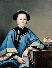 Portrait of a concubine, by Chinese painter Lam Qua, 1864 The Fourth Concubine of Hexing.jpg