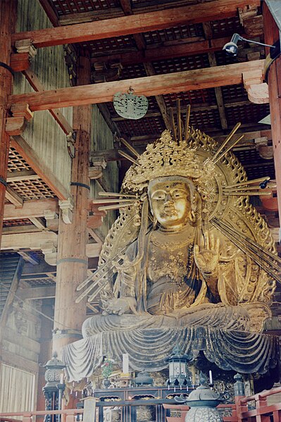 File:The Great Buddha statue in the Todaiji Temple in Nara Japan.jpg