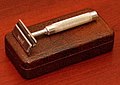 The Penn Safety - A Vintage Triple Silver-Plated Single Edge Safety Razor, A.C. Penn, Incorporated, 100 Lafayette Street, New York City, Made In USA, Circa 1920s (27758937878).jpg